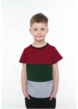 Vidoli бордовая футболка для мальчика B-20377S